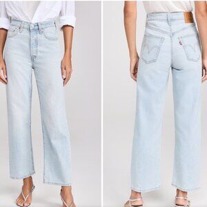 Levis Ribcage Straight Ankle in Ojai Wash